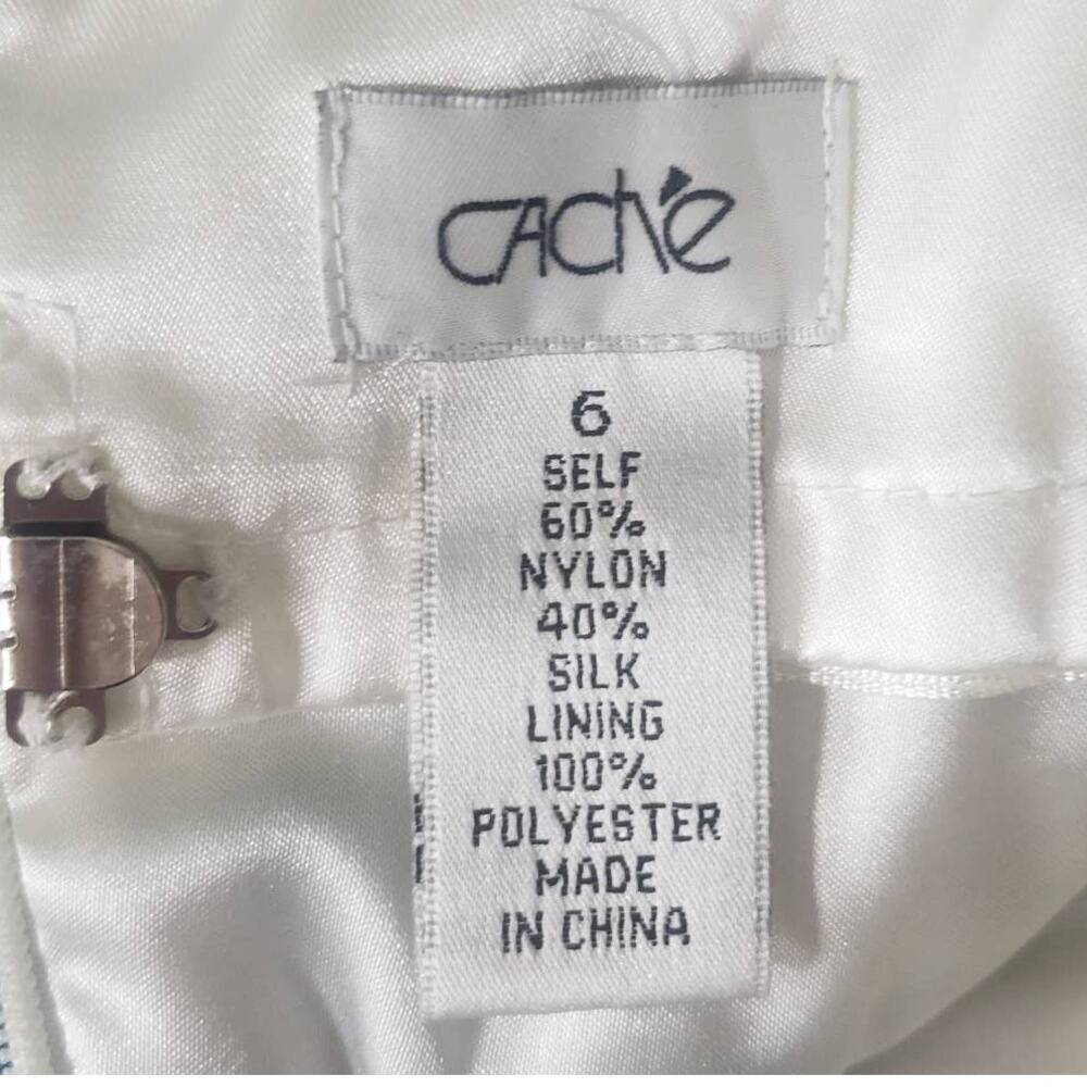 Cache Silk Blend Chiffon Formal Gown With Metalli… - image 3